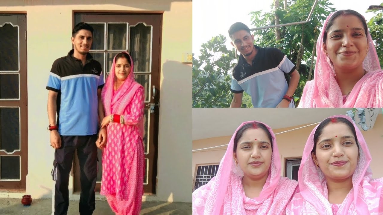 Finally आज पतिदेव घर आ गए 👩‍❤️‍👨 #twins #vlog #minivlog village #love