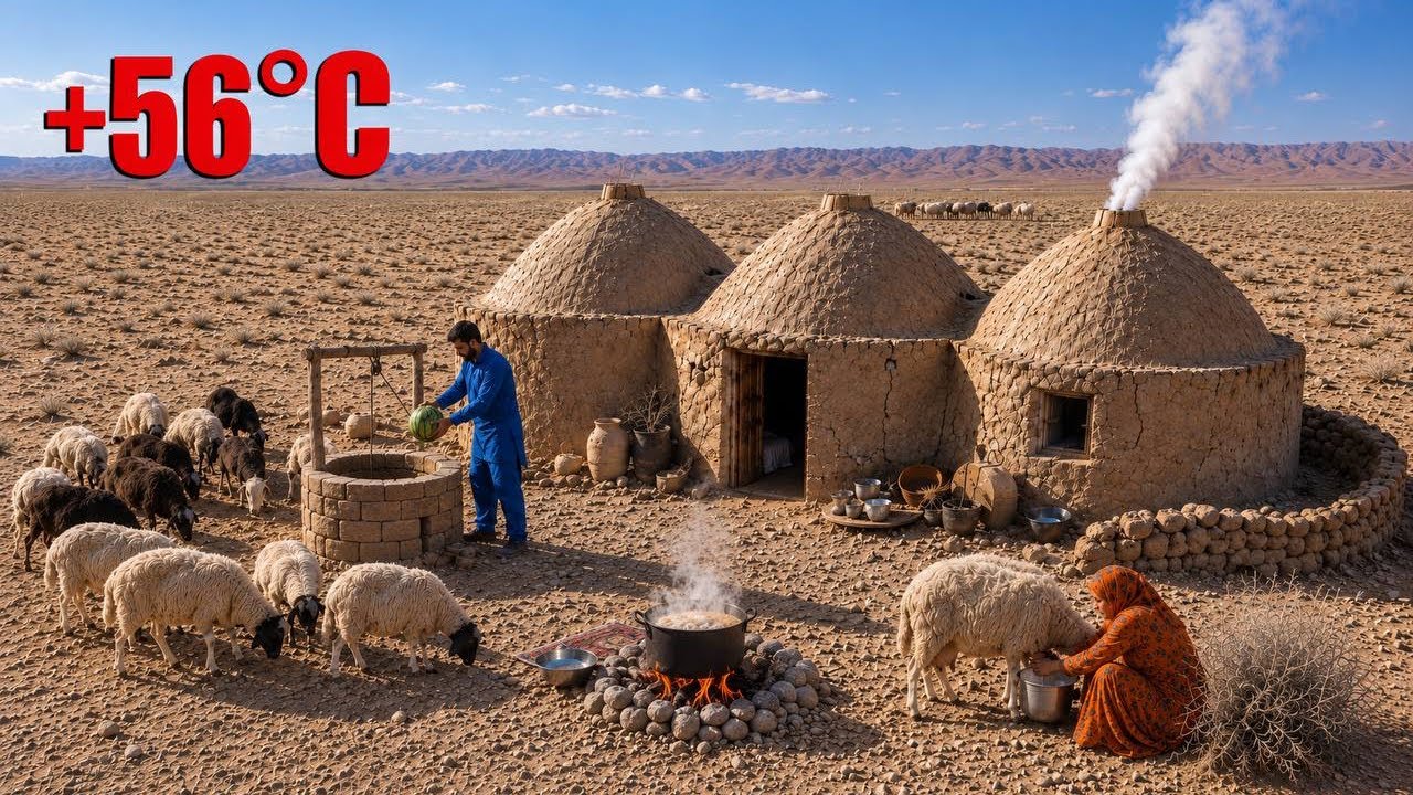 The Secret of Survival of a Nomadic Couple in the Harsh Desert of Iran | Documentary
