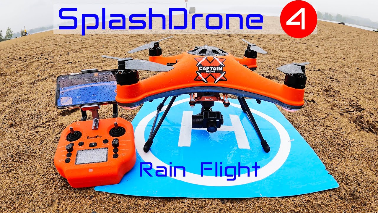 The new Waterproof Drone - Flying the SplashDrone 4 in the Rain (PART 2)