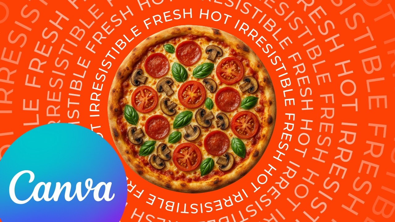 CRAZY Animated Food Poster - EASY Tutorial