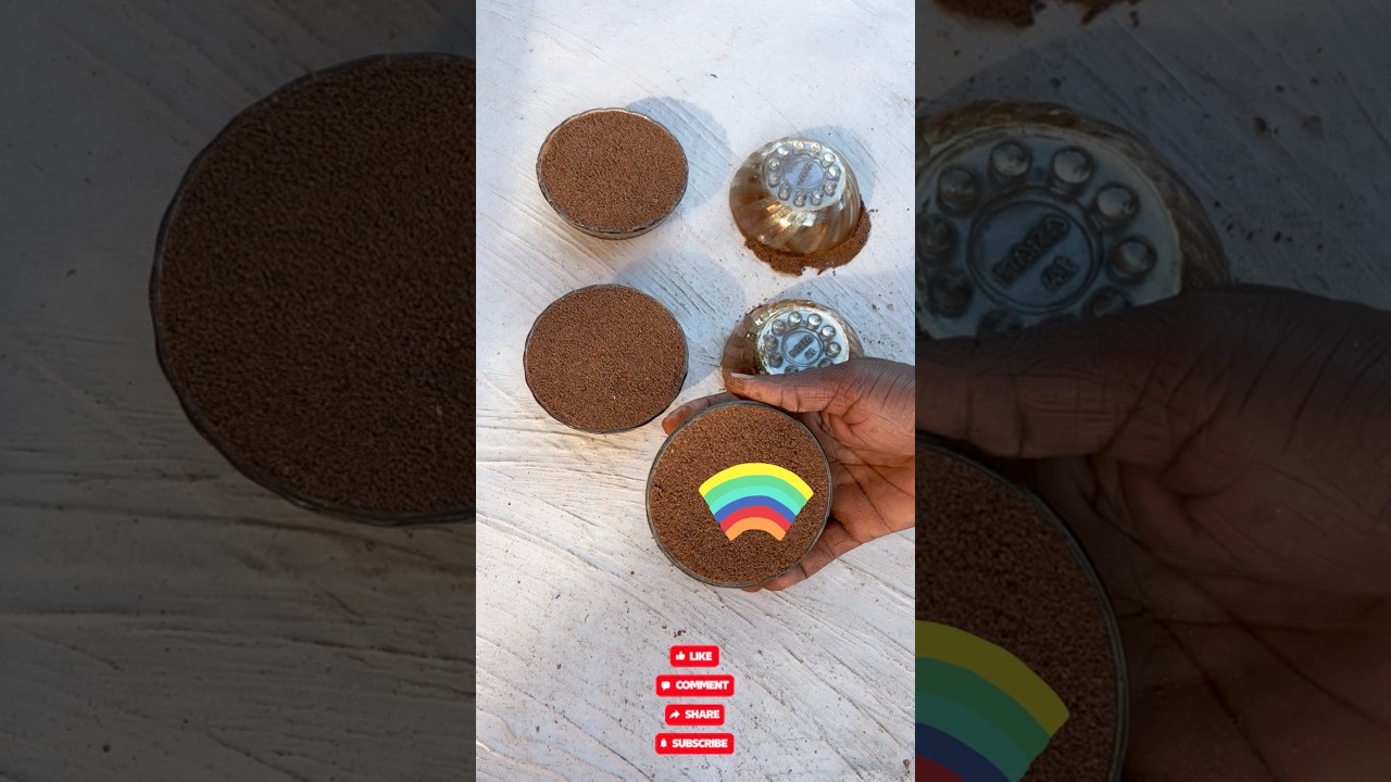 Very Relaxing Satisfying Kinetic Sand Cake Making ASMR Video