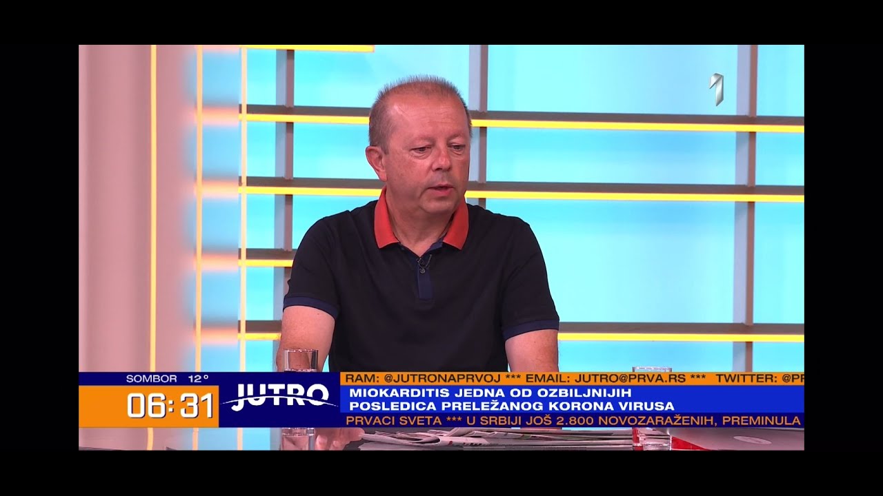 TV Prva - Dr Goran Popović - miokarditis