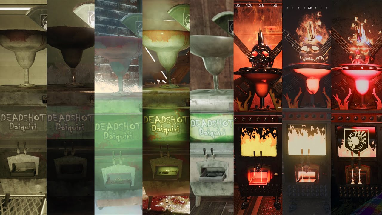 Call of Duty Zombies Deadshot Daiquiri Evolution (BO1,BO2,BO3,IW,BO4,BOCW,VG,MW3,BO6)