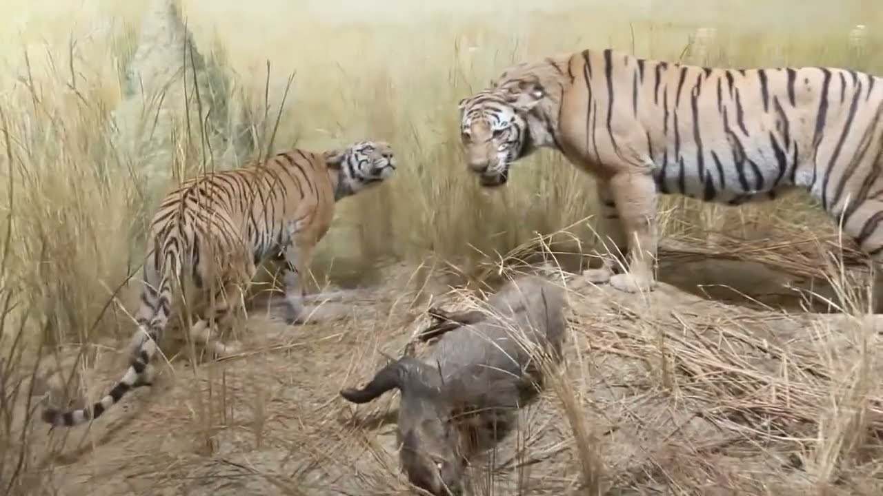 Field Museum/Chicago Part 5 taxidermied animals in different scenarios with music.