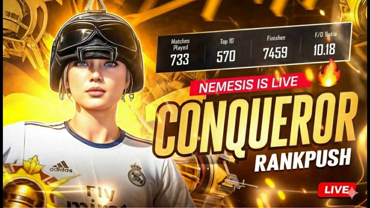 TOP 10 RANK COMPLETED 🔥 BGMI LIVE 