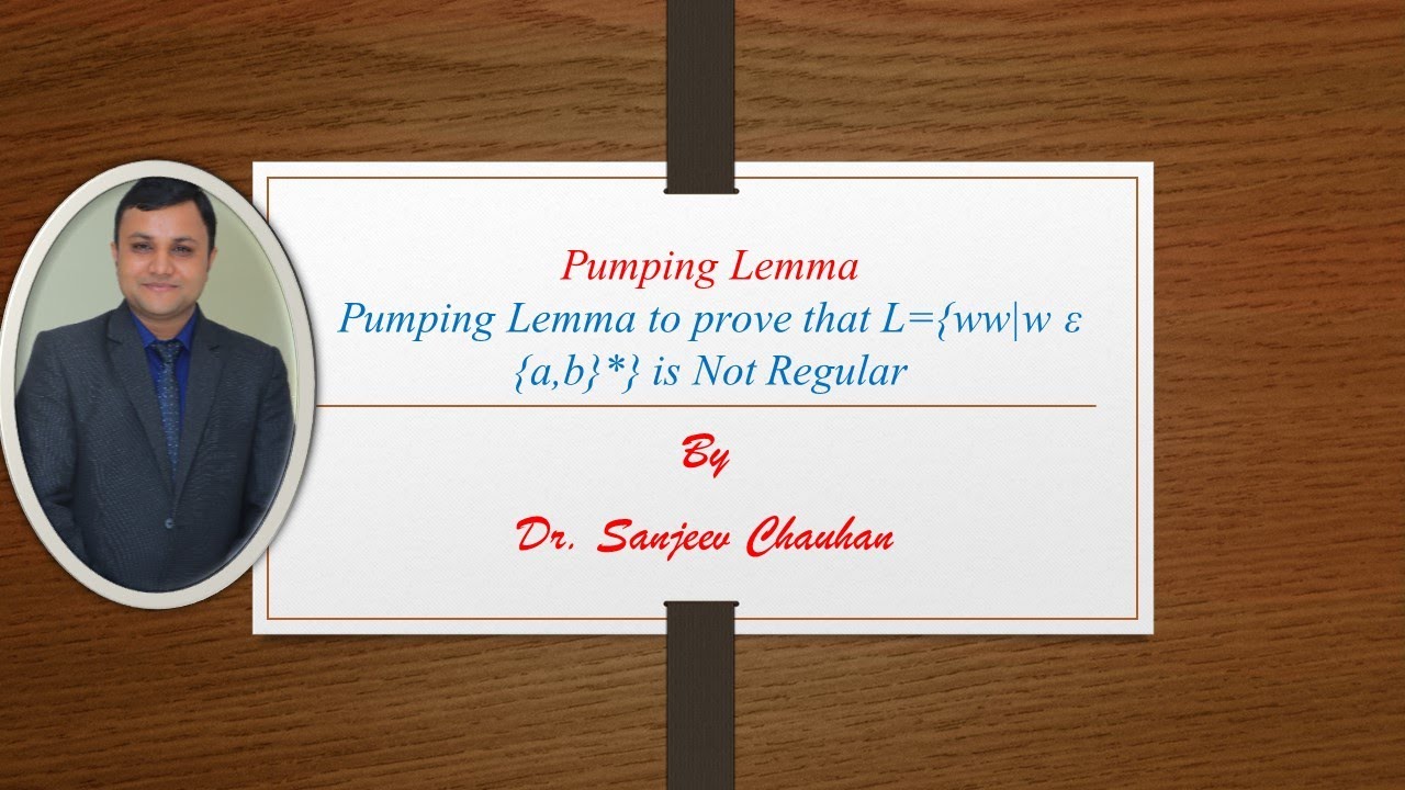 Lecture 74-Pumping Lemma for Language L=ww over a, b is not Regular