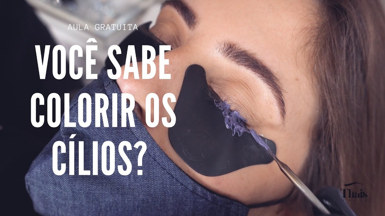 AULA GRATUITA - Como colorir os cílios usando refectocil?