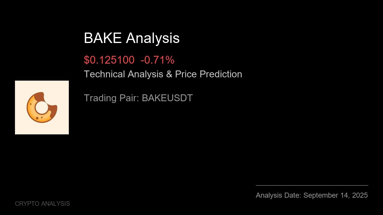 BAKE (BAKEUSDT) Technical Analysis - Price Prediction & Buy or Sell September 14, 2025