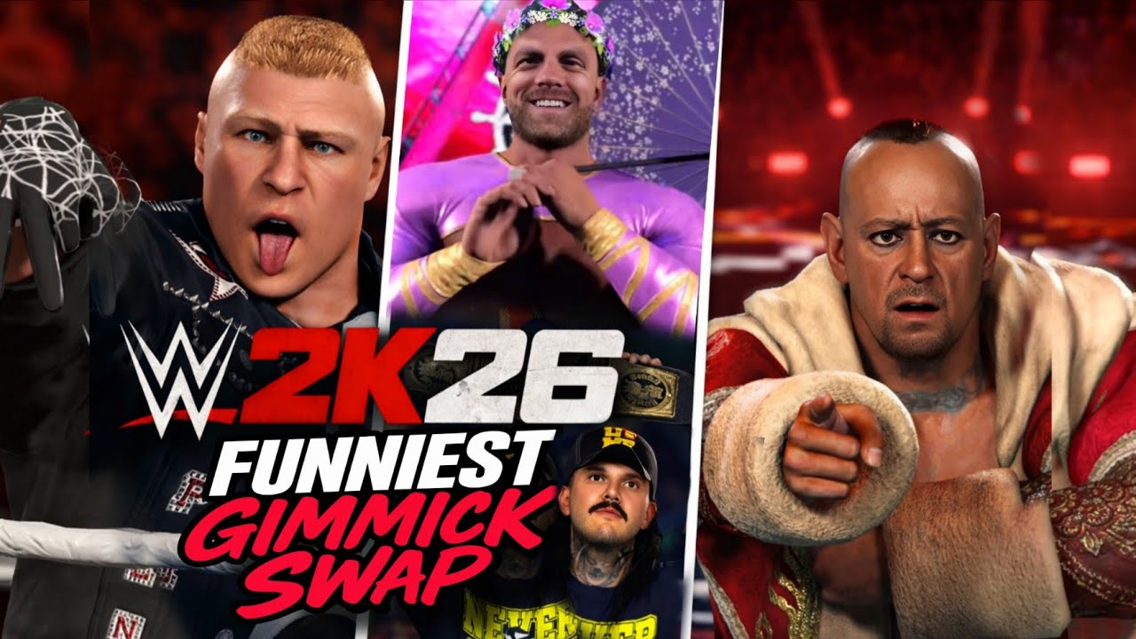 Top 10 Funniest Gimmick Swap Entrances in WWE 2K26!