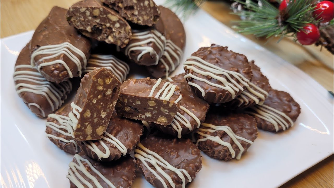 всего 3 ингредиента 🎄 идеально подходит для рождественских и праздничных угощений, не требует выпечк