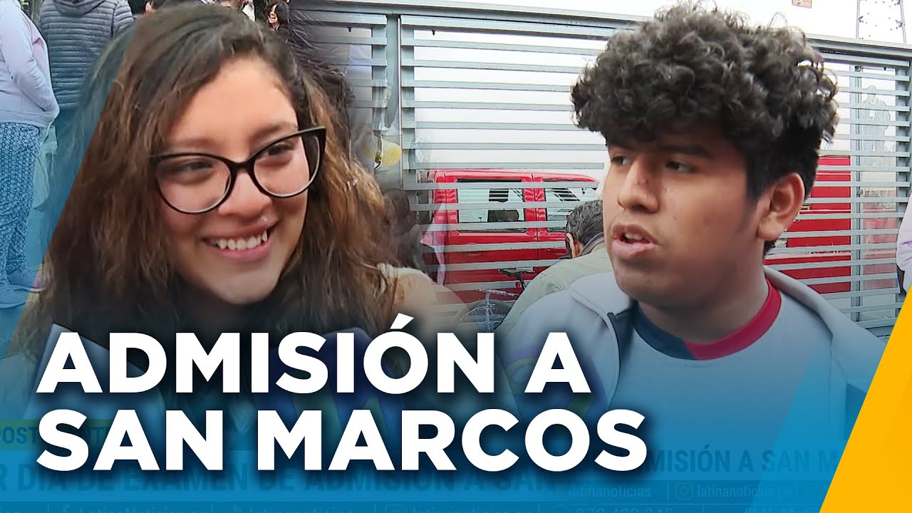 Examen de admisión a San Marcos: 