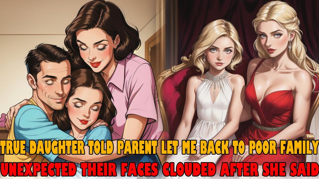 True Daughter Told Parent Let Me Back to Poor Family, Unexpected Their Faces Clouded After She Said