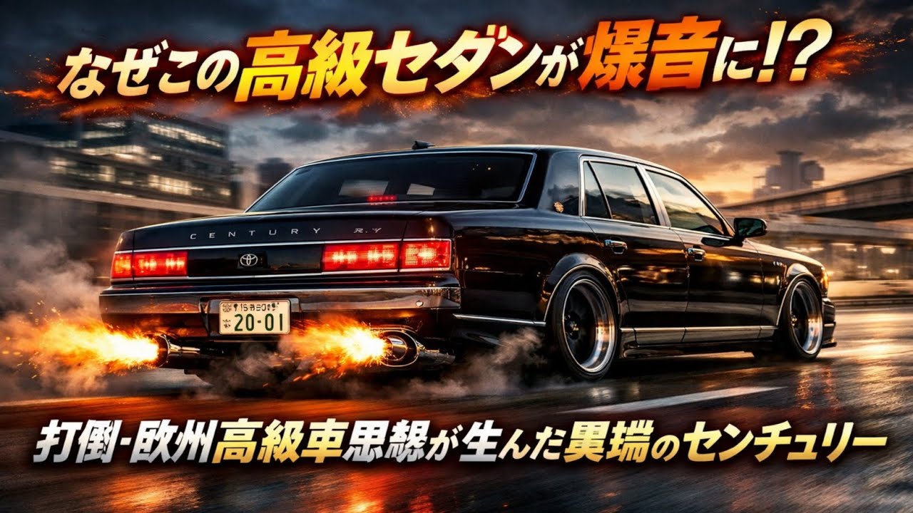 🔥🧠💥なぜこの高級セダンが爆音に？打倒・欧州高級車思想が生んだ異端のセンチュリー
