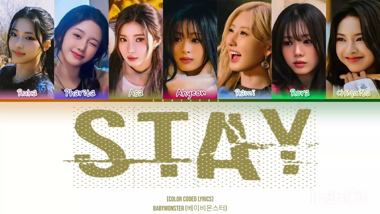 [AI COVER] What if Babymonster cover 'STAY' by Blackpink (Color Coded Lyrics) || Kyoung