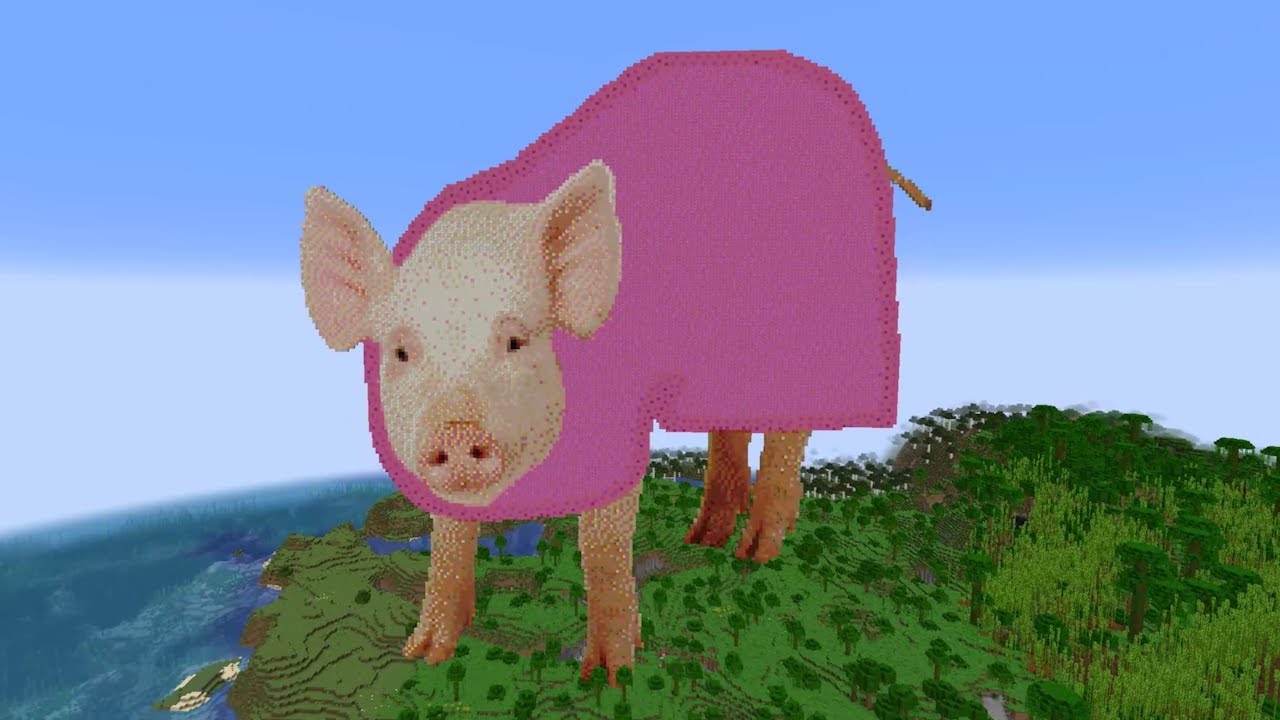 Real Life Peppa Pig Characters with sounds (in Minecraft)