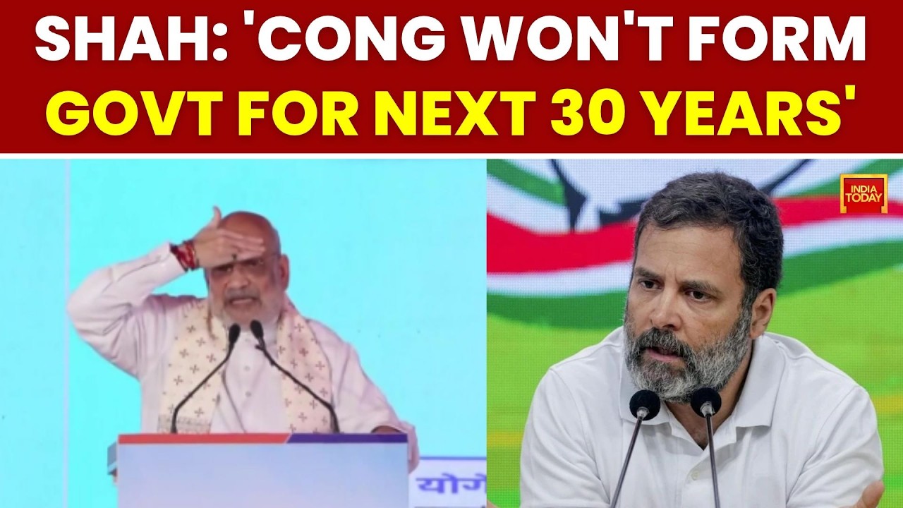 Amit Shah Targets Rahul Gandhi Over Vote Chori Claims, Predicts BJP Rule for 30 Years | India Today