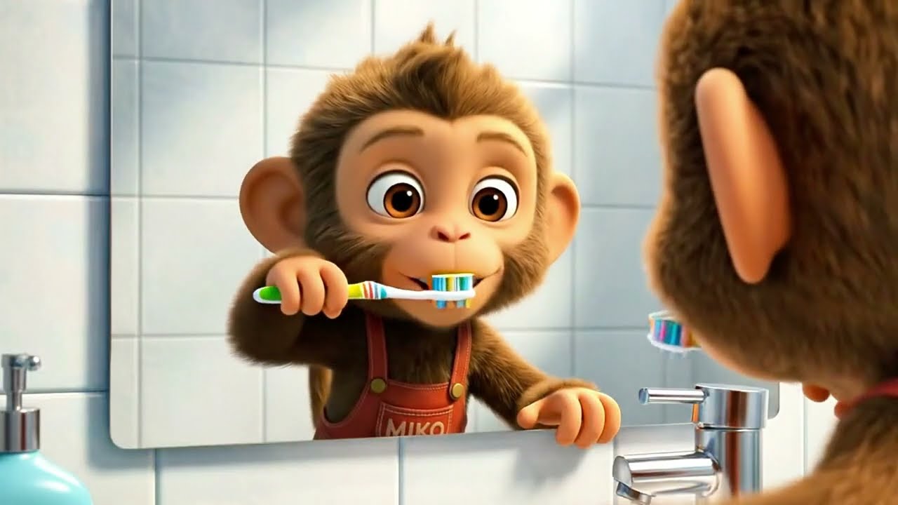Funny Monkey | Tractor and Deer | Fun Kids Cartoon Story