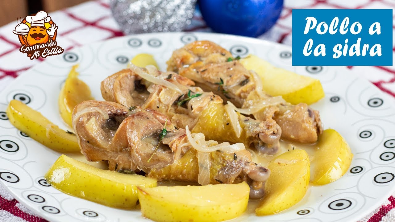POLLO A LA SIDRA  para las FIESTAS