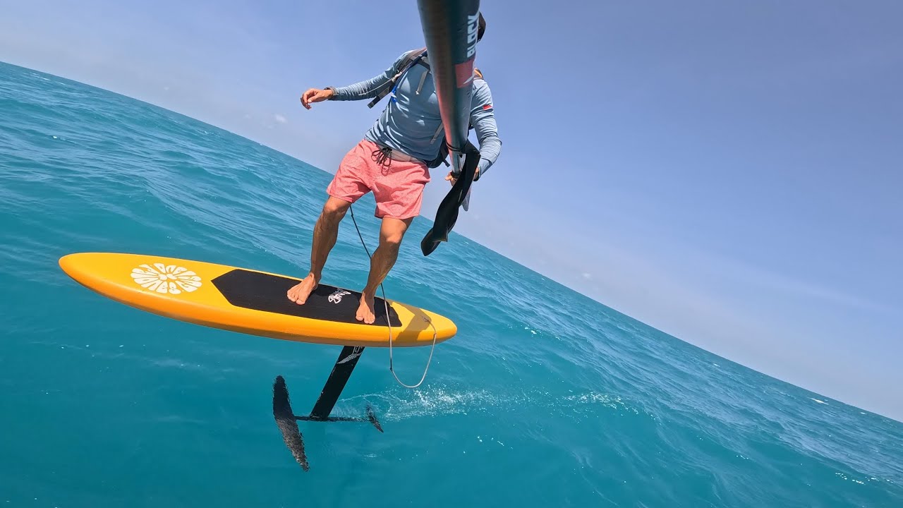 6’0 midlength paddle sup foil downwind