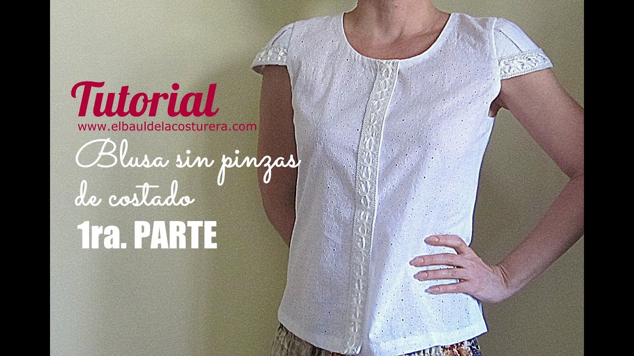 Blusa sin Pinzas y Manguitas Plizadas