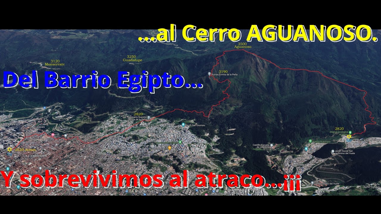 Ascenso al Aguanoso por el Barrio EGIPTO sin morir (atracado) en el intento.