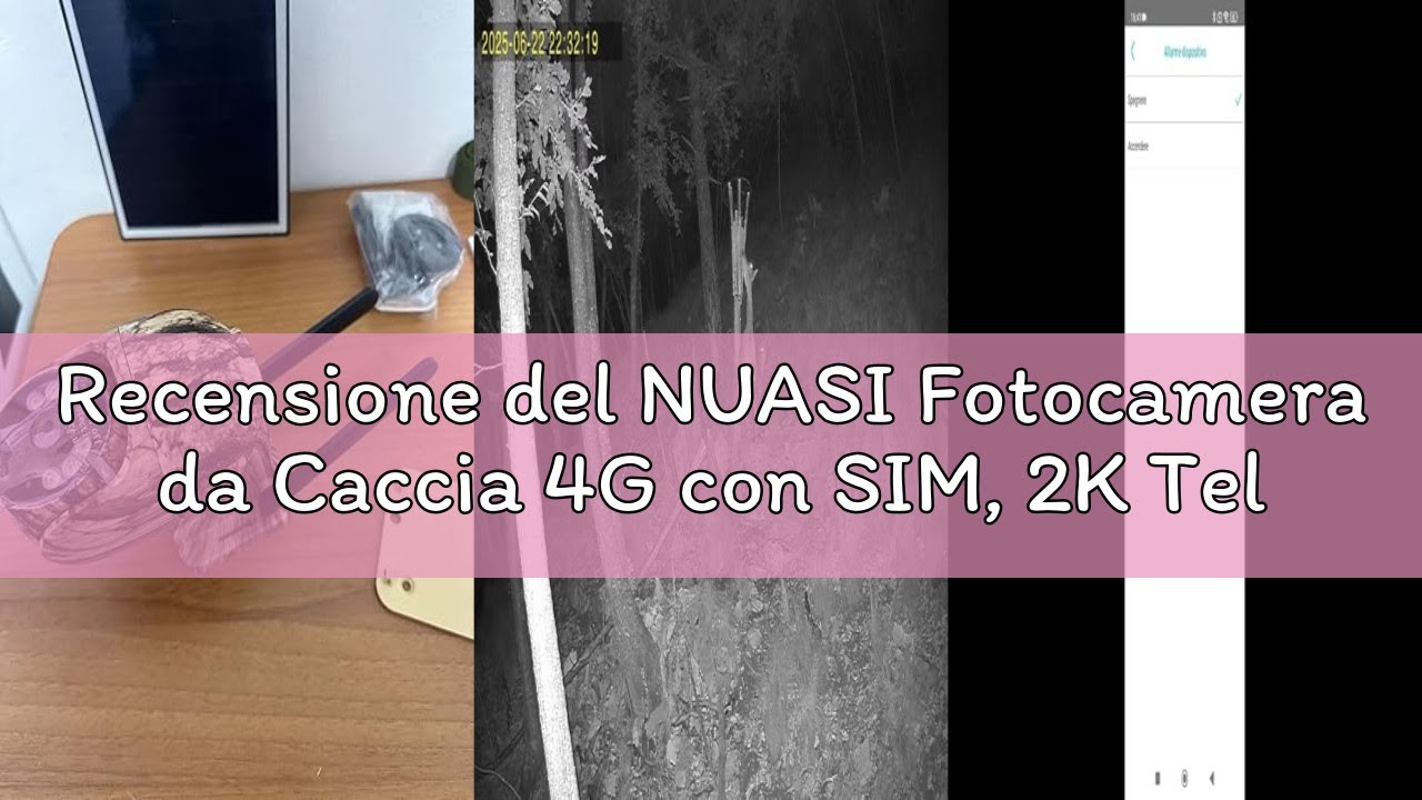 Recensione del NUASI Fotocamera da Caccia 4G con SIM, 2K Telecamera Esterna con Pannello Solare e AP