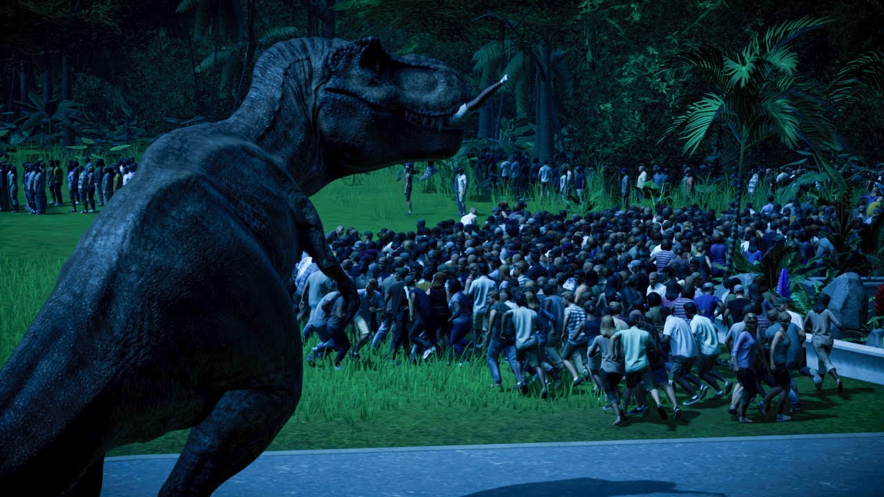 T-REX NIGHT ESCAPE - Jurassic World Evolution Dinosaur Escape