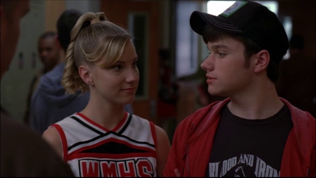 Glee - Brittany and Kurt Hold Hands And Burt Tells Kurt He's Taking Finn To Motocross 1x18