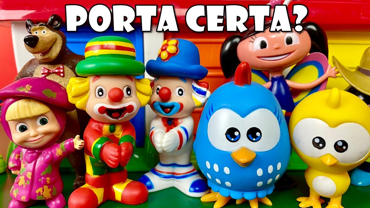 Luna, Peppa Pig, Galinha Pintadinha e Patrulha Canina Tem Que Descobrir a Porta Certa!