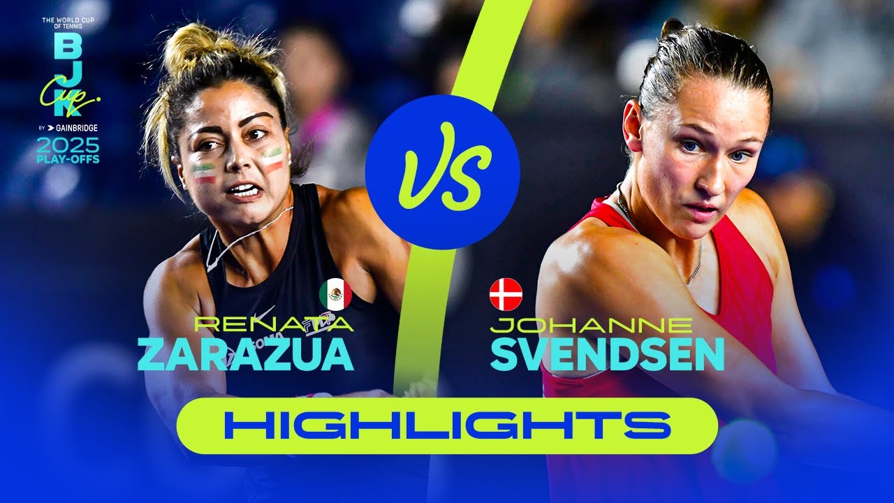 Renata Zarazua (MEX) vs Johanne Svendsen (DEN) | 2025 Billie Jean King Cup Play-offs | Highlights