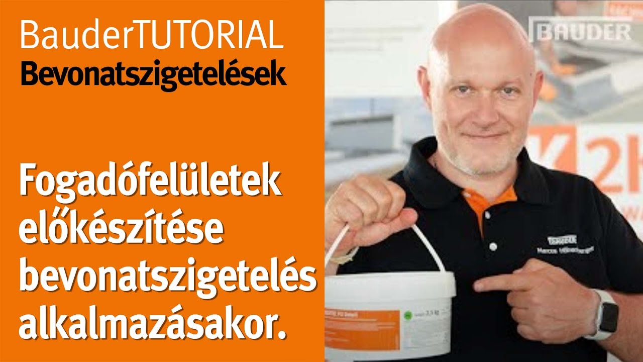A professzionális FELÜLETELŐKÉSZÍTÉS lépései BauderLIQUITEC bevonatszigetelésekhez! | BauderTUTORIAL