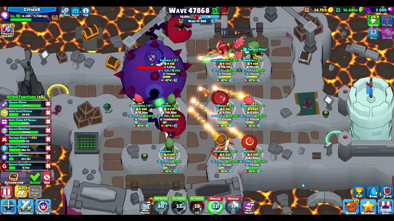 Idle Hero TD ~ Melee Immune Immortal Boss Setup! 500M+ Damage