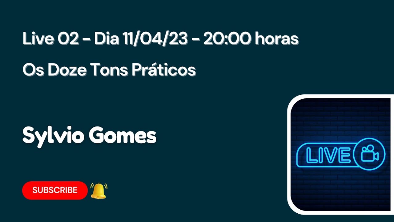 Live 02  de Sylvio Gomes 11.04.2023