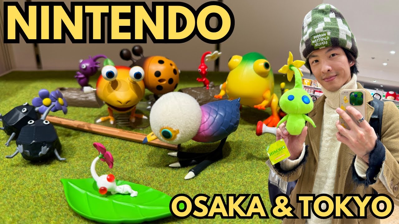 NINTENDO SHOPPING at OSAKA & TOKYO - KIRBY, SPLATOON 3, PIKMIN, MARIO etc