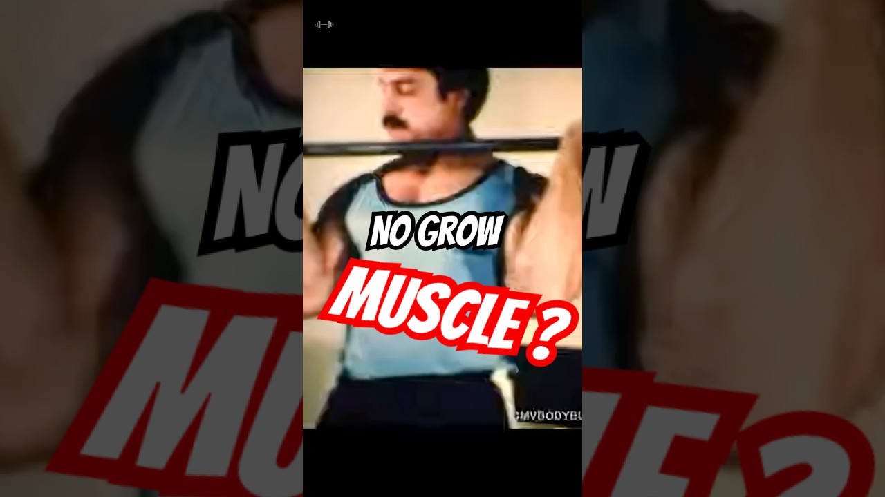 That's WHY you have NO MUSCLE!