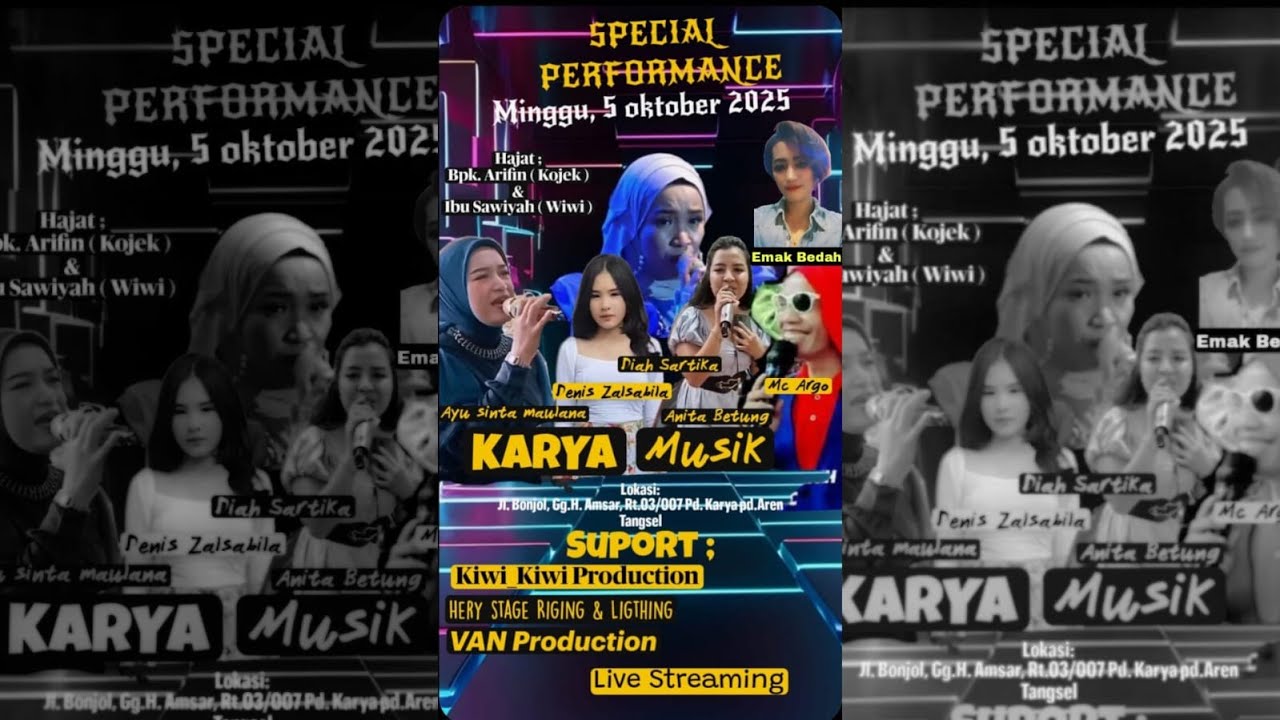 🔴 LIVE STREAMING KARYA MUSIK - MINGGU 5 OKTOBER 2025 ( MALAM )