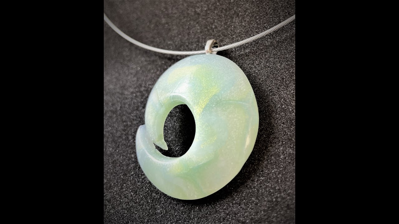 Sea Green Mokume Bokeh