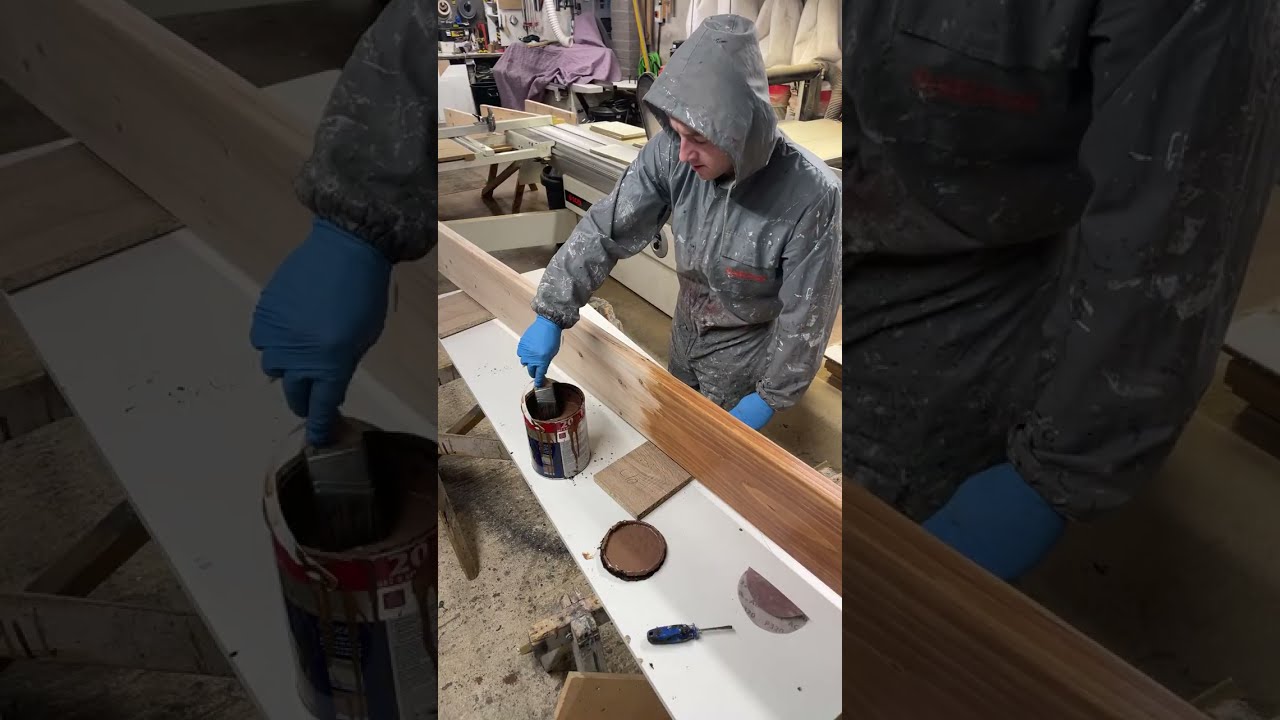 First Coat: Staining 9 Rustic Wooden Shelves | Workshop Live