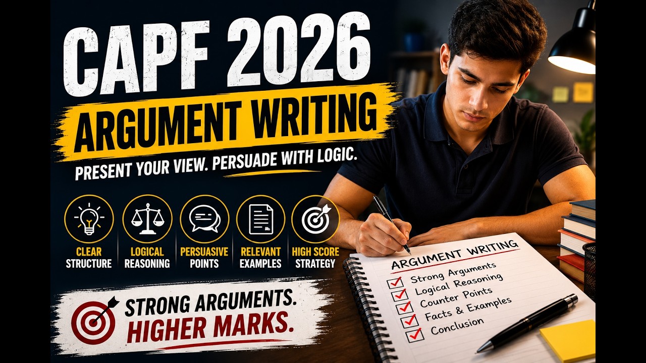 How to Write a Powerful Arguments | UPSC CAPF Paper-2 Strategy #capf2026 #paper2 #capfac 
