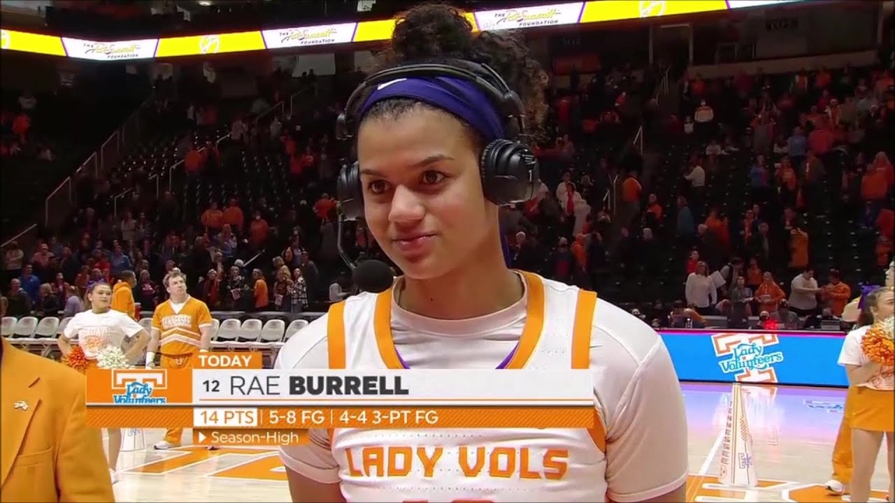 Rae Burrell Post Game Interview After Leading #5 Tennessee Lady Vols vs #19 Kentucky In BLOWOUT Win