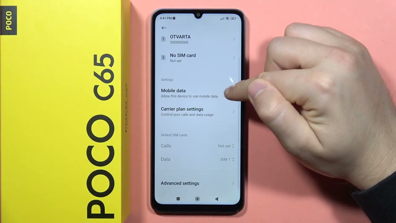 POCO C65: включение/выключение мобильных данных &mdash; использование интернета через SIM-карту #pocophone