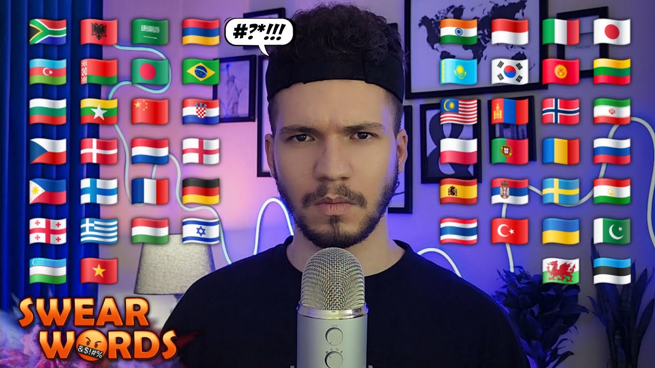 ASMR | Whispering Swear Words in 52 Different Languages 🤬 (Whispering & Tapping)