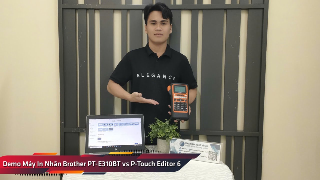 Brother PT-E310BT và khả năng in nhãn chuyên nghiệp cùng P-Touch Editor 6  #thegioimavach