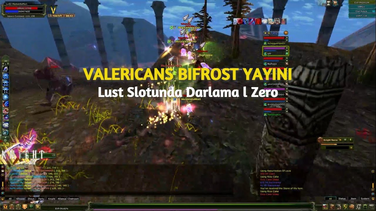 Valericans Bifrost Lust Slotunu Koruyor l Assassin Party Zorluyor l Knight Online