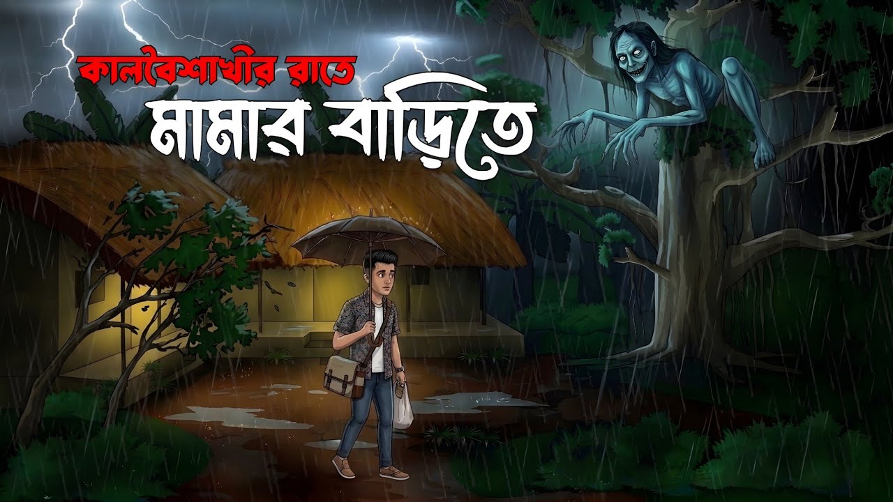 কালবৈশাখীর রাতে মামার বাড়ি | Bhuter Cartoon | Bengali Horror Cartoon | Bhuter Golpo | Bhoutik Golpo