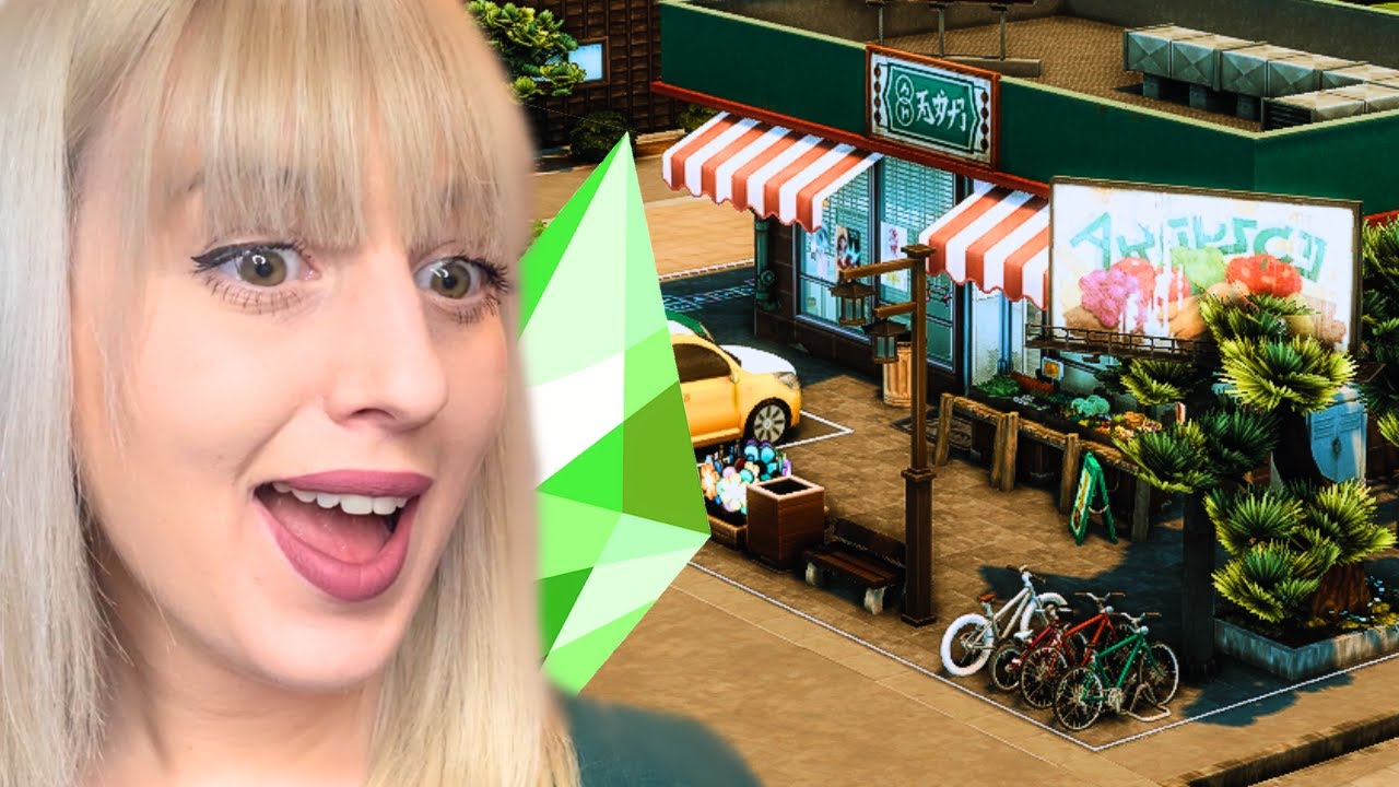 UN SUPERMARCHÉ 🛒 SANS CC ❌ 😍 !!!  Construction SIMS 4