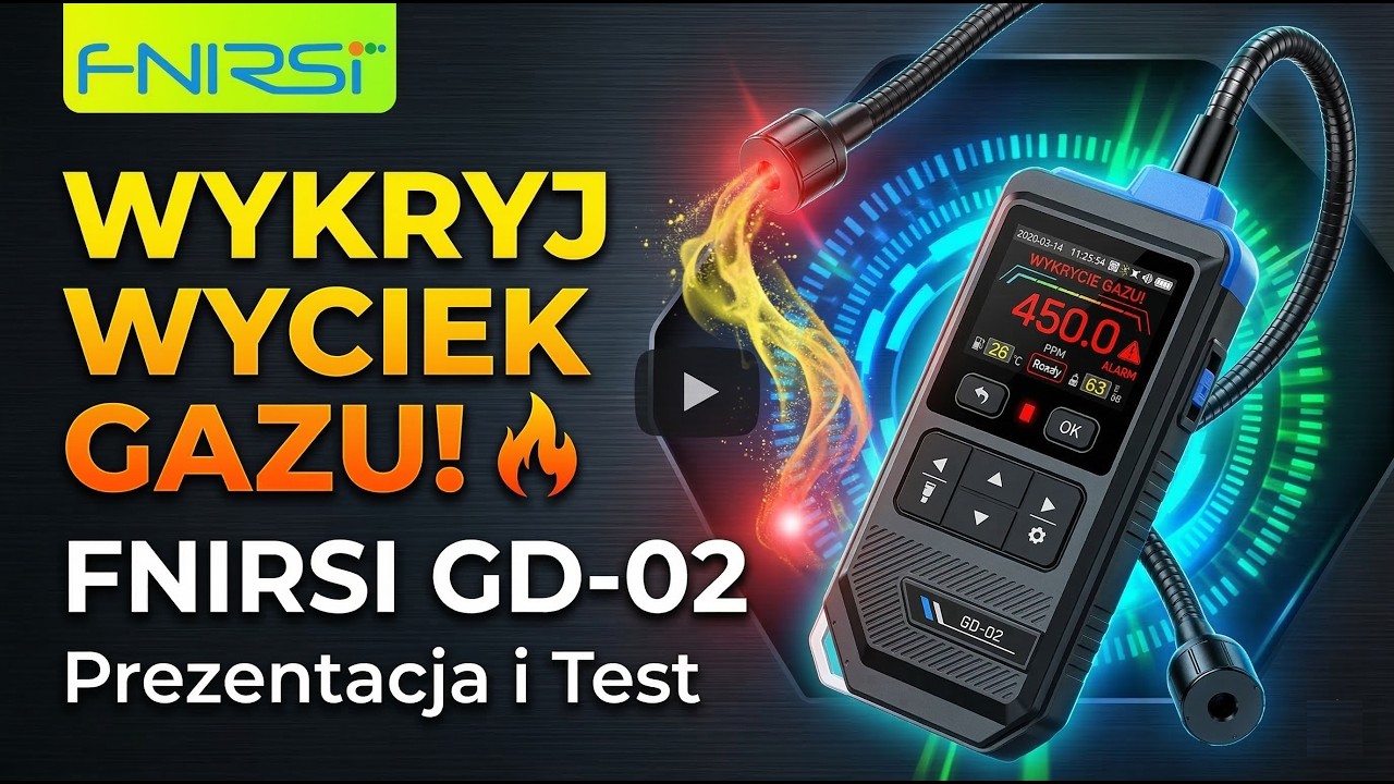 Wykryj Wyciek Gazu w Domu! Test FNIRSI GD-02