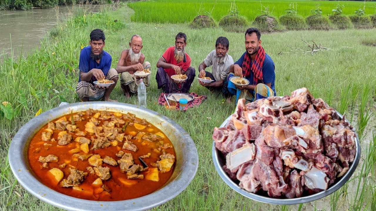 গরুর গোস্ত আর গরম ভাত  এ্যকছের মজা।