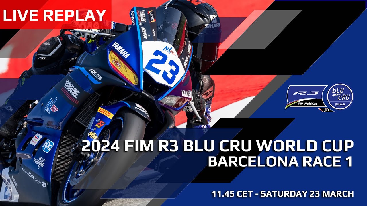 FIM R3 bLU cRU World Cup Live Replay - Round 1, Race 1, Barcelona