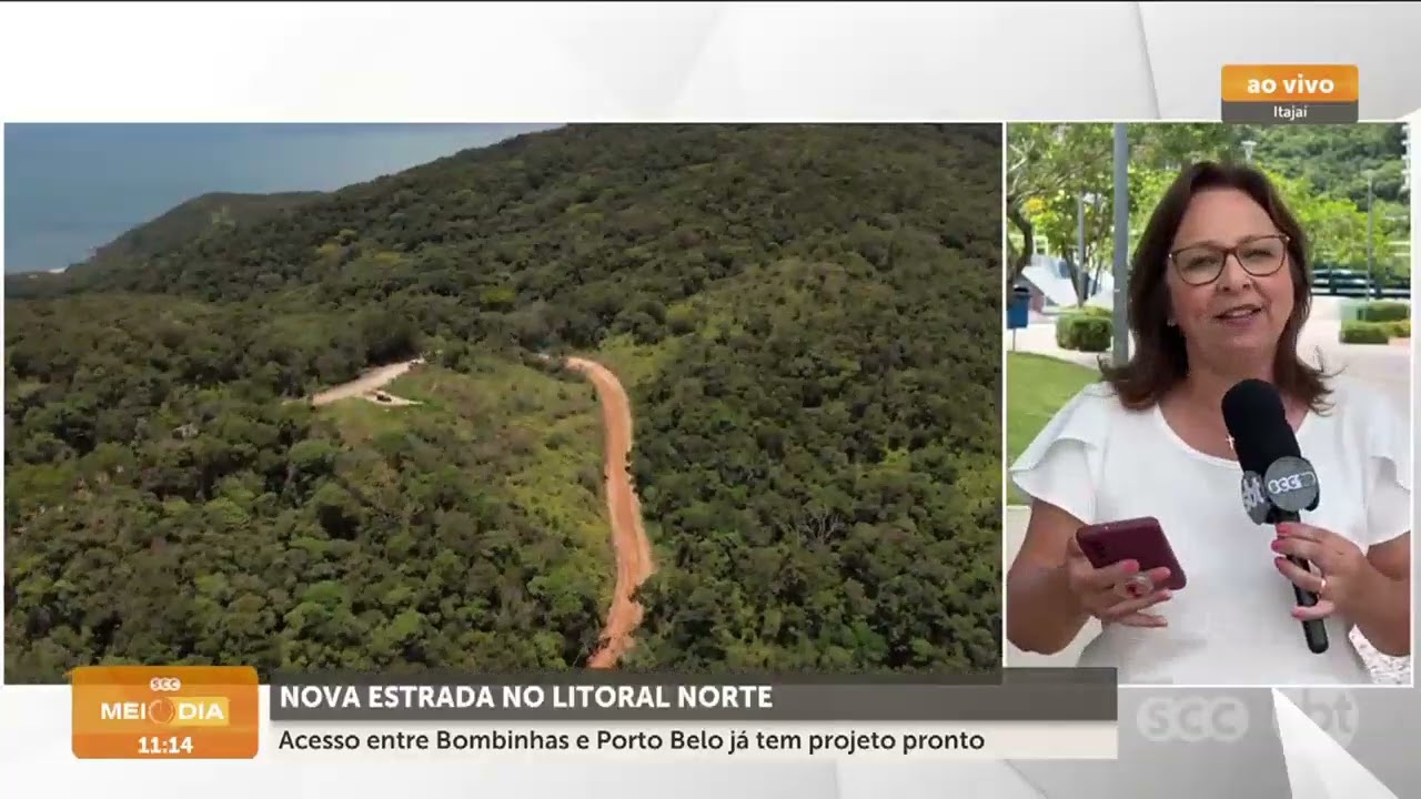 Nova estrada entre Bombinhas e Porto Belo já tem projeto pronto | Trânsito | SCC Meio-Dia